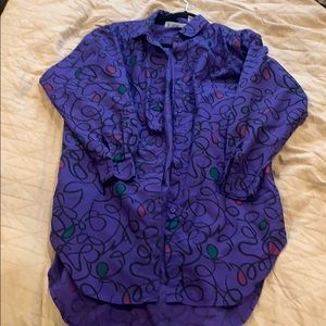 Vintage Button Up Shirt Dress, Size Small